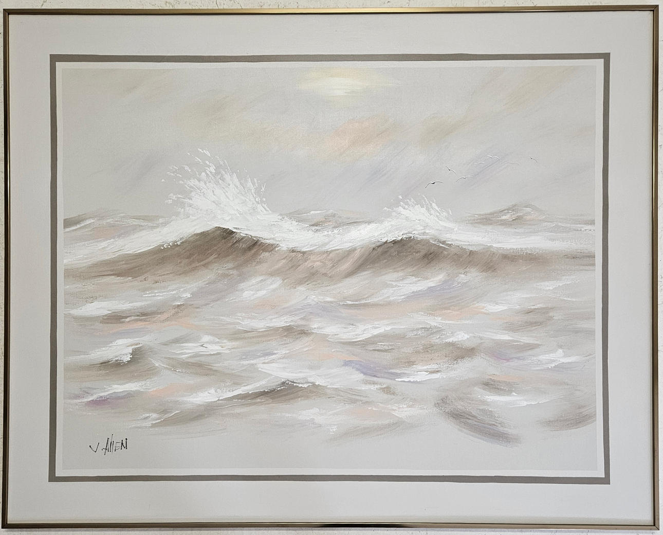 OIDENTIFIERAD KONSTNÄR. Oil on canvas, signed V Allen.