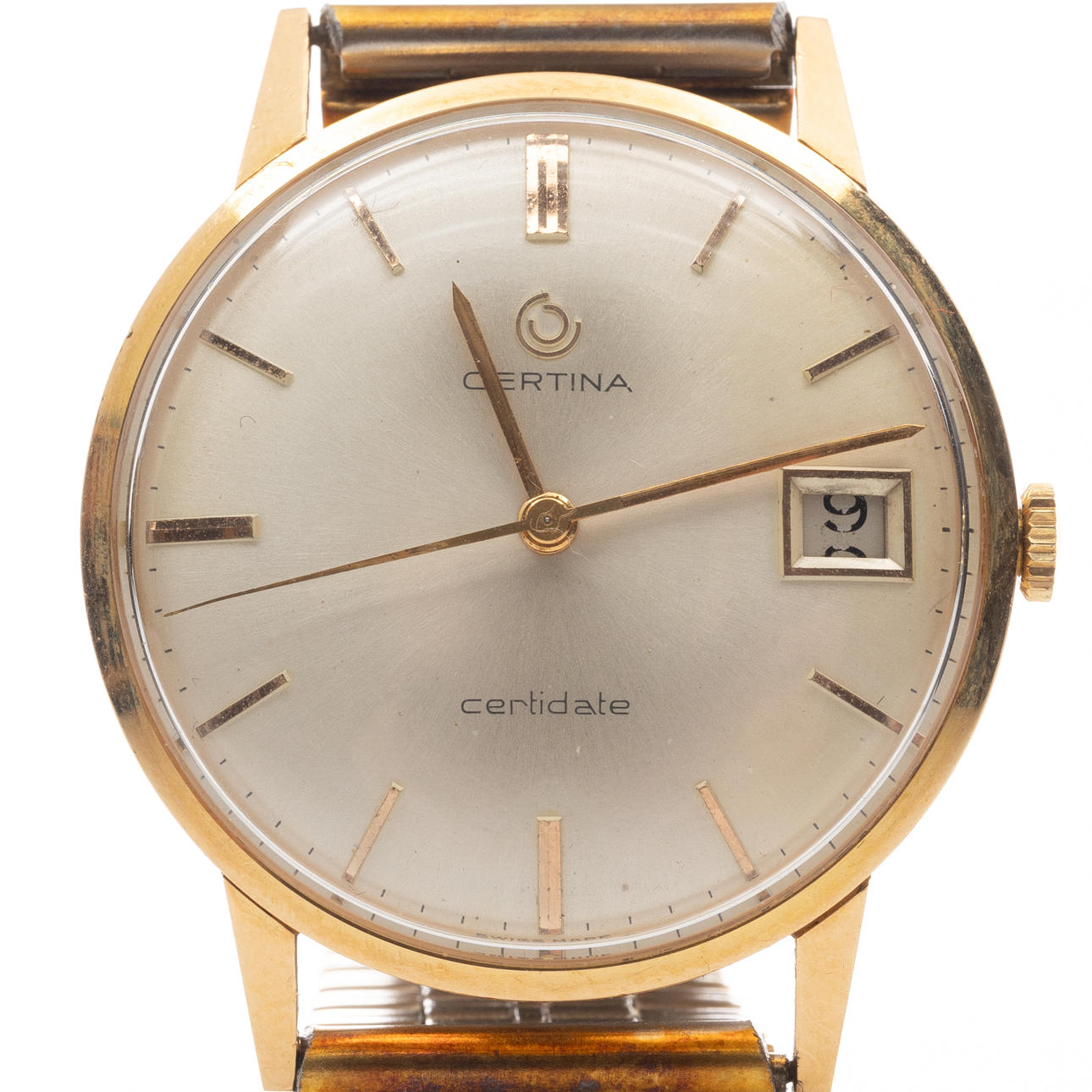 ARMBANDSUR, Certina certidate, 18K guld, Manuell.