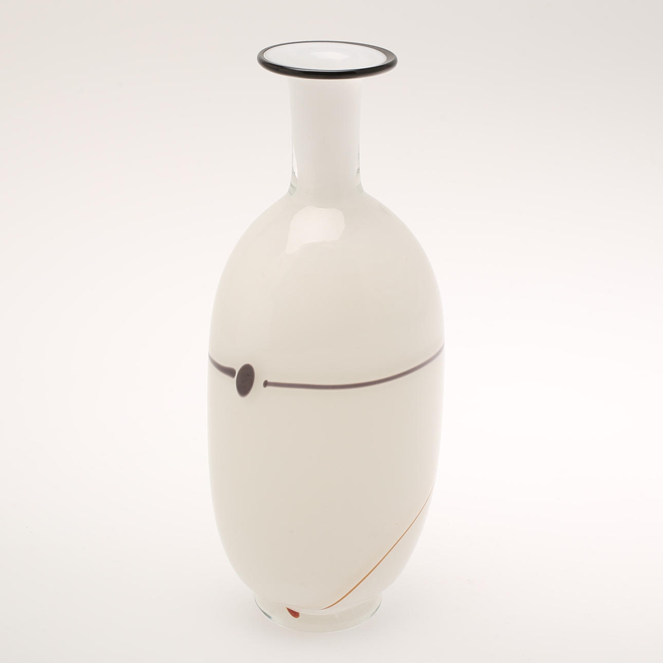 VASE, Glas, gemarkt "ELDOLUFT", Jerker Persson, Unikat.