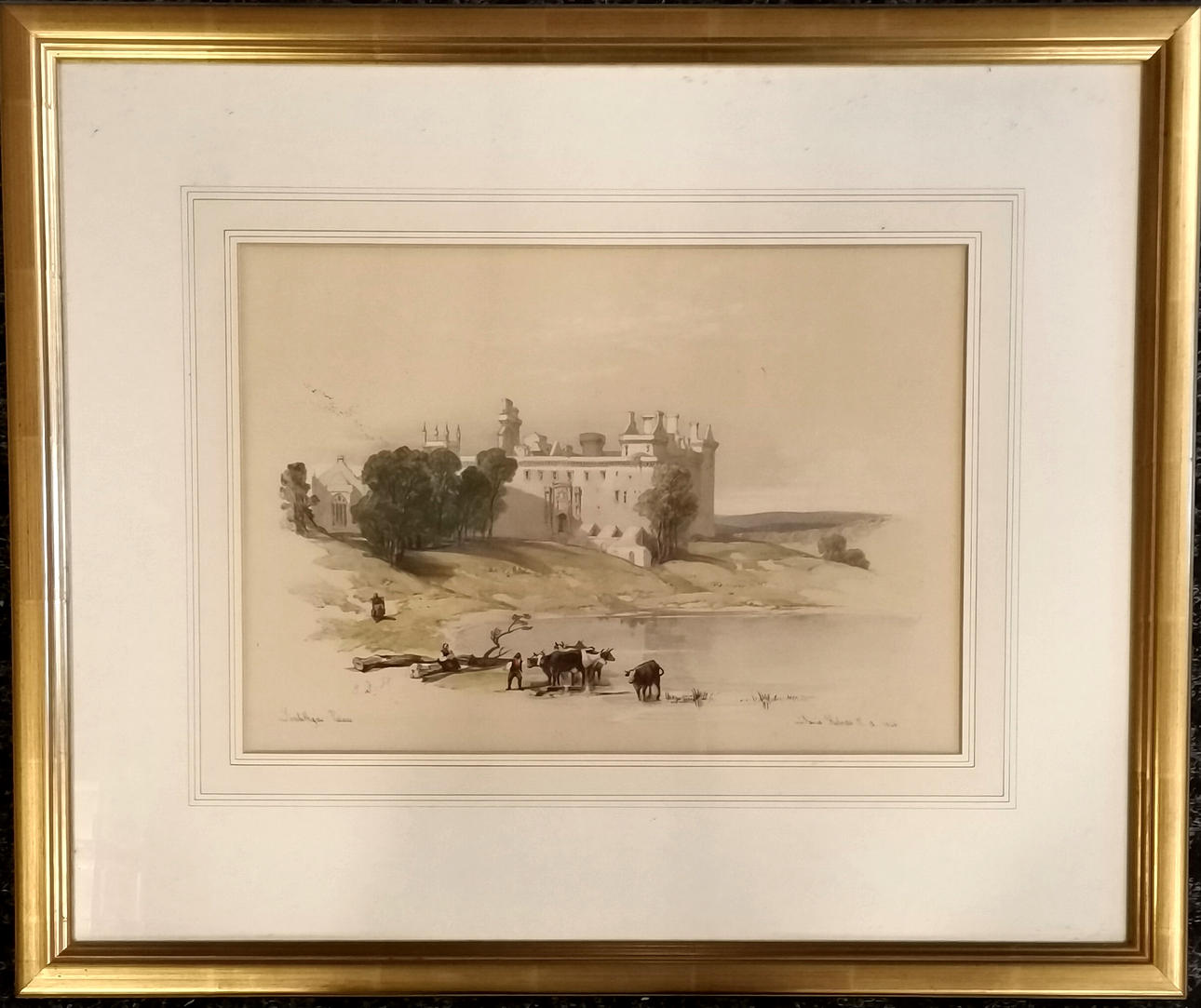*DAVID ROBERTS ENGRAVING LINLITHGOW PALACE.