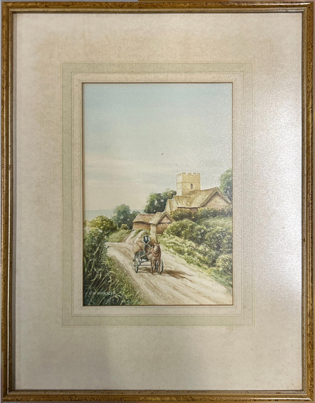 C W MORESLEY WATERCOLOUR.