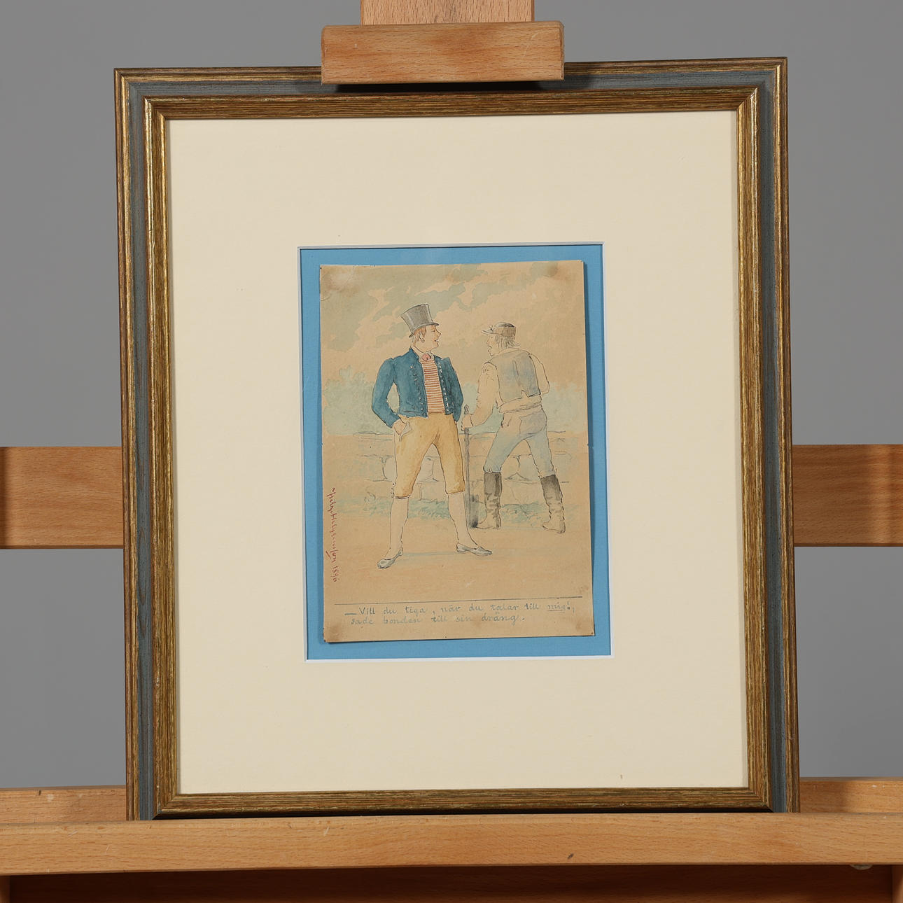 FRITZ AHLGRENSSON. WATERCOLOUR, signed and dated 1896.