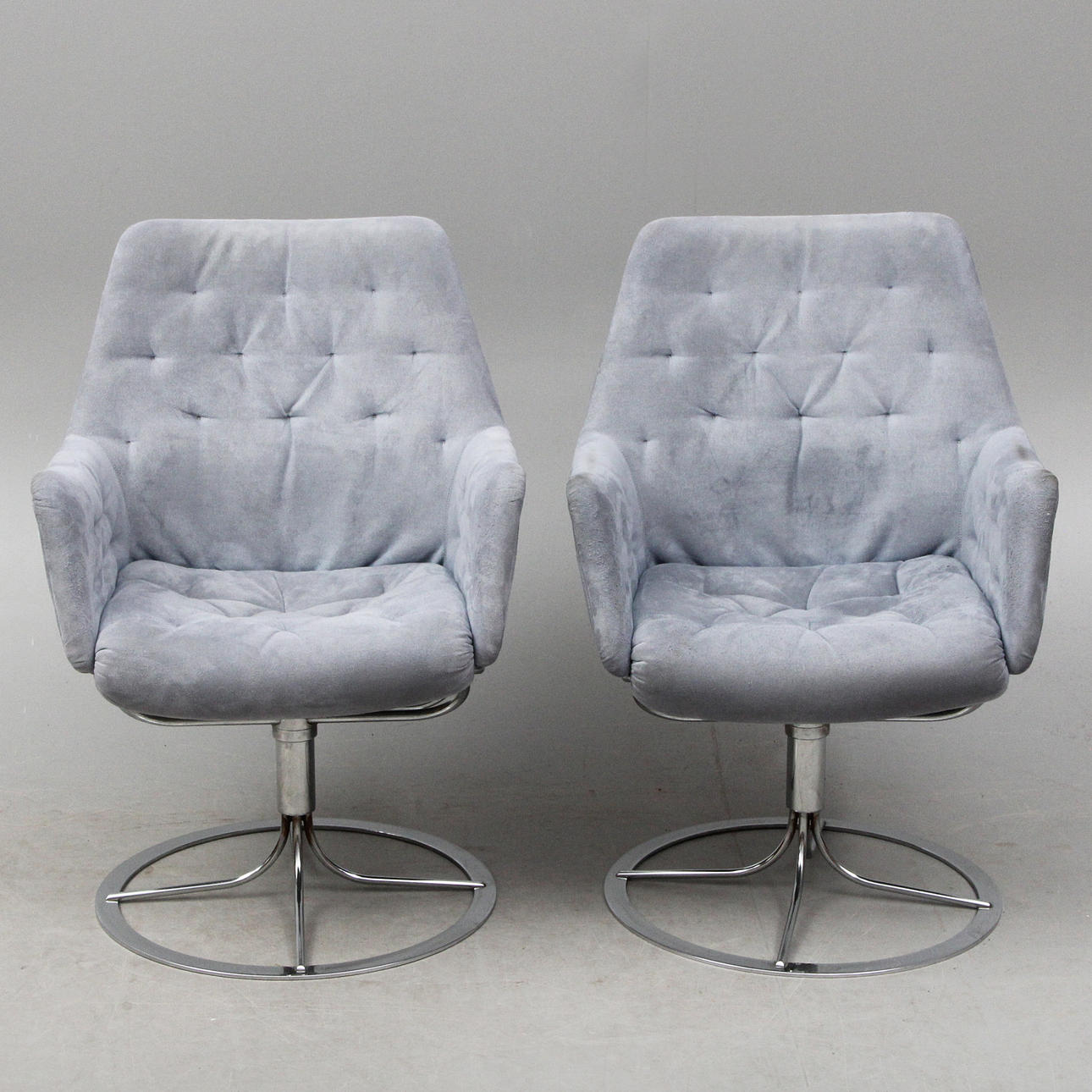 BRUNO MATHSSON. SPINNING ARMCHAIRS 2 pcs, Dux “Master”.