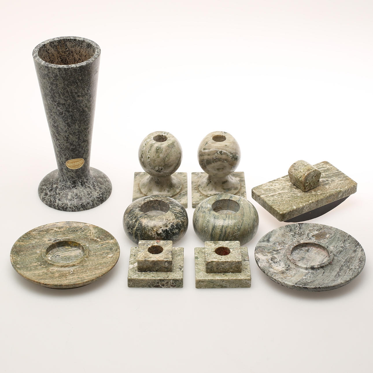 KOLMÅRDSMARMOR, 10 delar, 1900-tal.