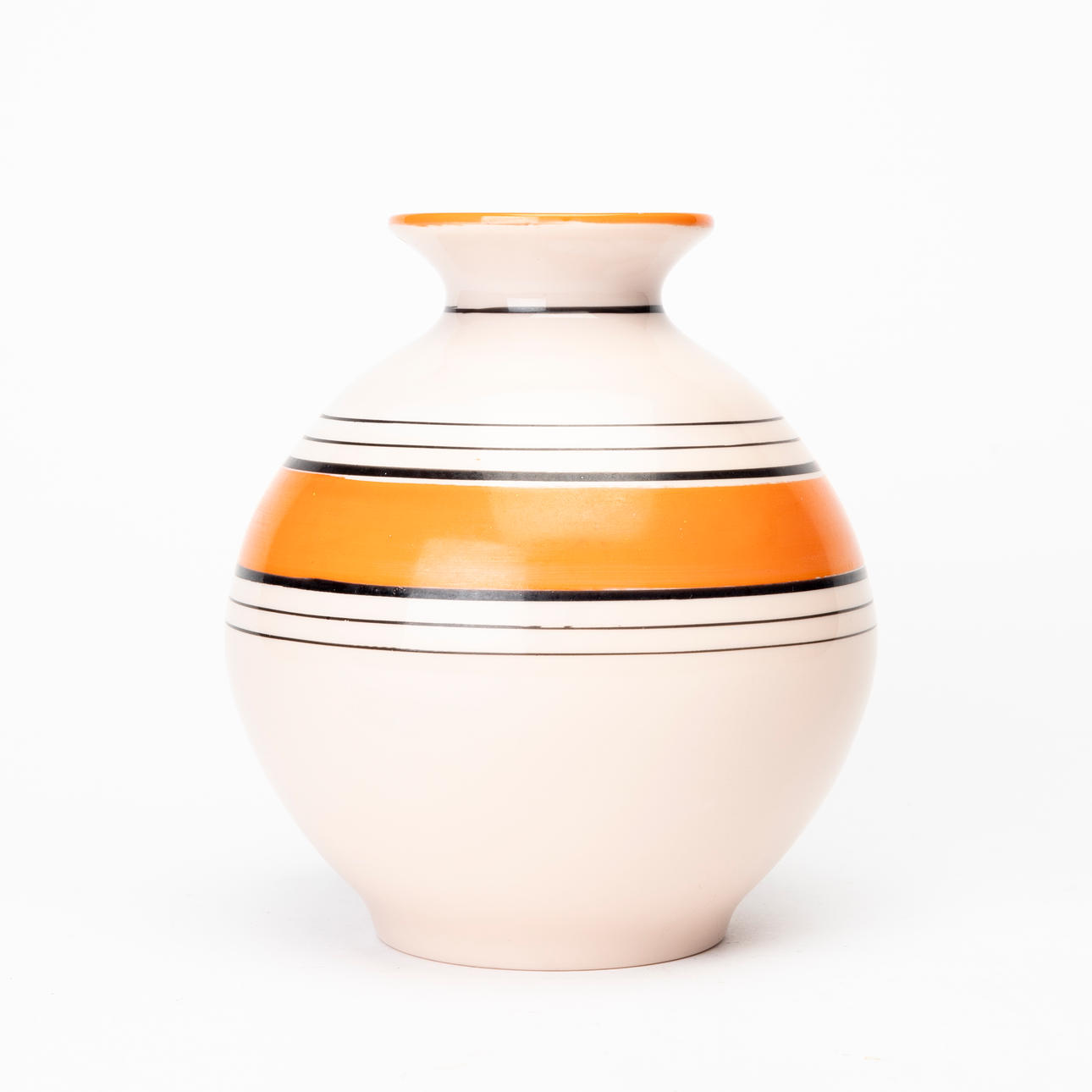 A glass vase, 1930s/40s.