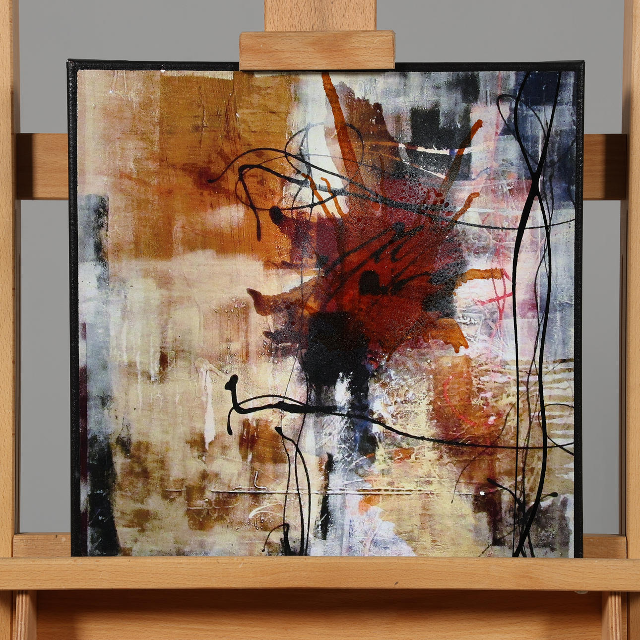 MIKAEL ALTERSTEN. MIXED MEDIA ON CANVAS, signed a-térgo.