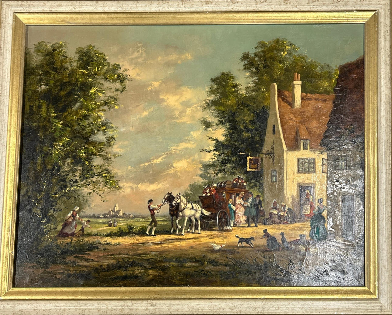 GUDRUN SIBBENS FRAMED OIL ON CANVAS.