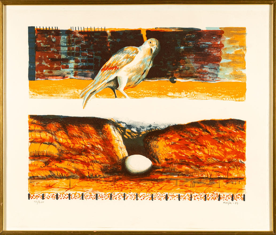 STURE MEIJER. Color lithography.