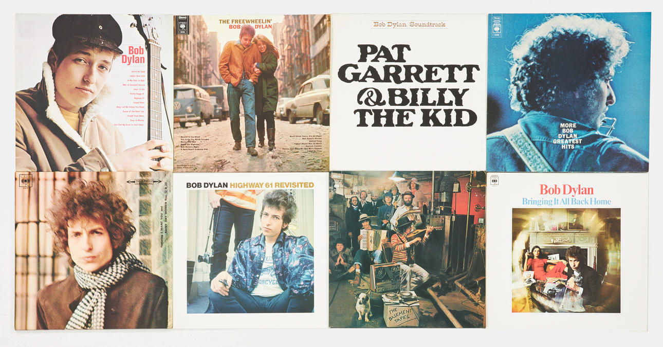 VINYLSKIVOR, 8 st., Bob Dylan.