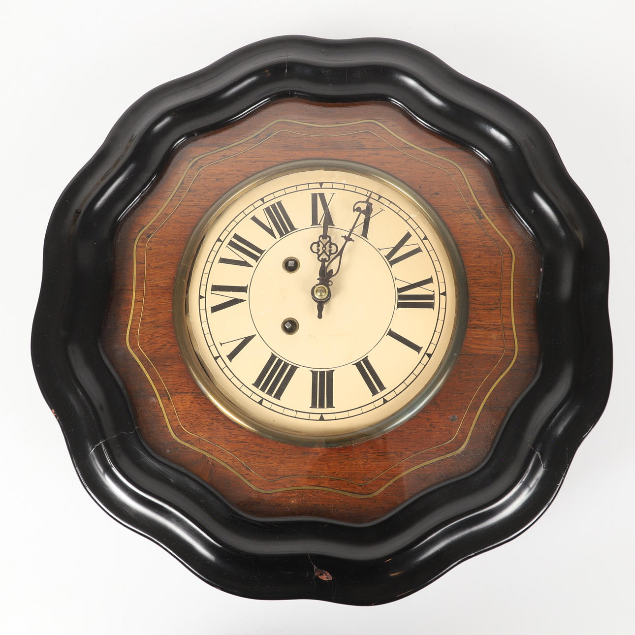 VÄGGPENDYL, trä/metall, 1900-tal.