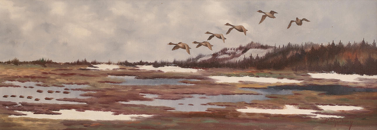 WALTER LILJENBERG. Oil on canvas, signed.