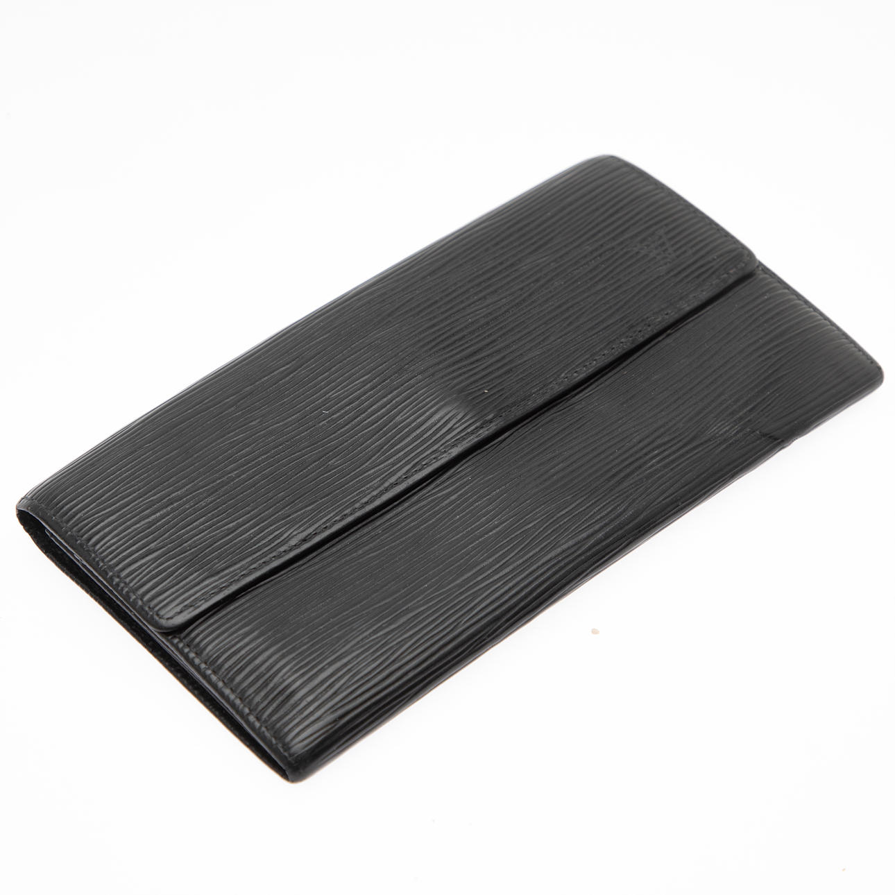 LOUIS VUITTON. Black wallet, 1998.