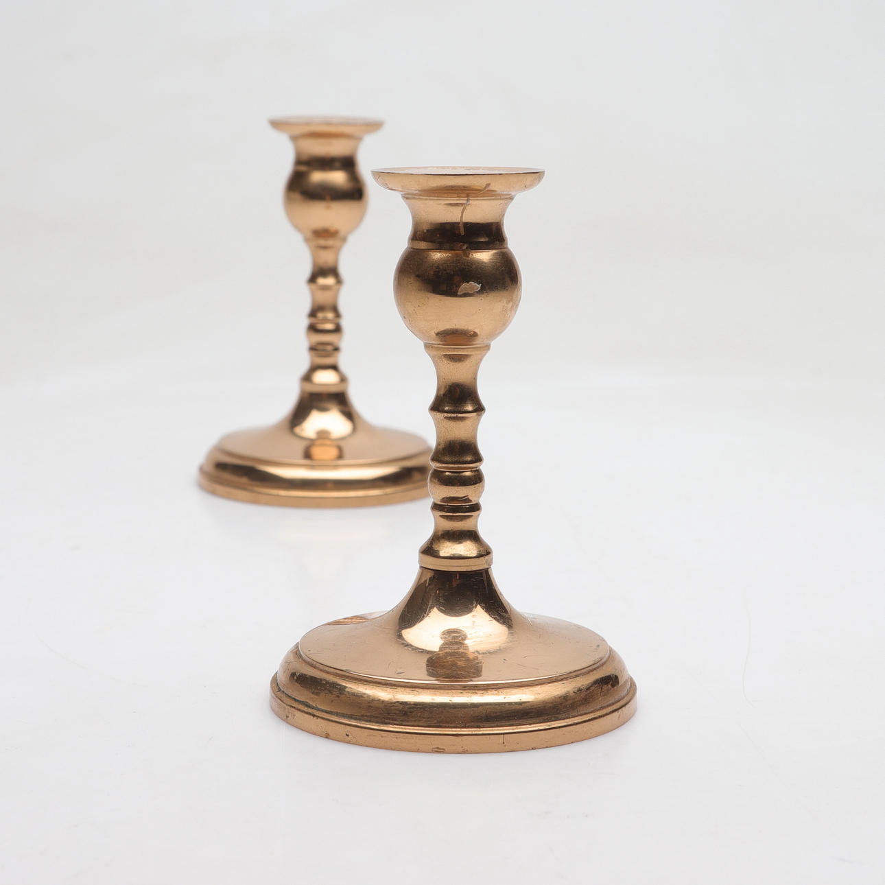 LJUSSTAKAR, 2 st, malm, Bollings Gänna.