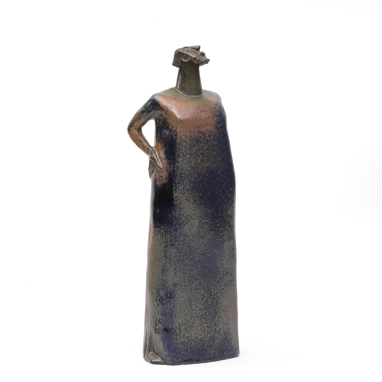 ÅKE HOLM. “Moses”, stoneware, signed.