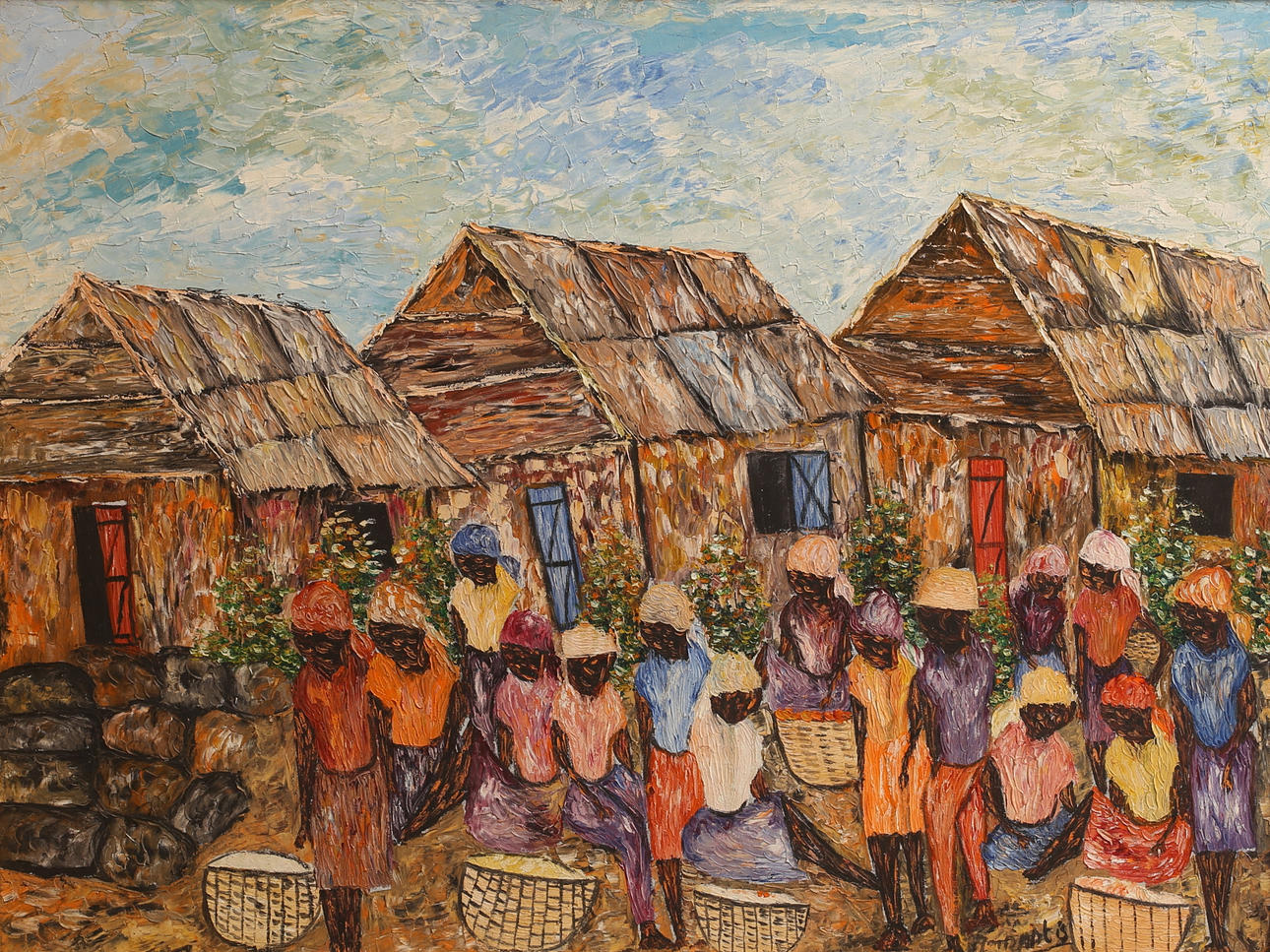 OIDENTIFIERAD KONSTNÄR, olja på duk, signerad.