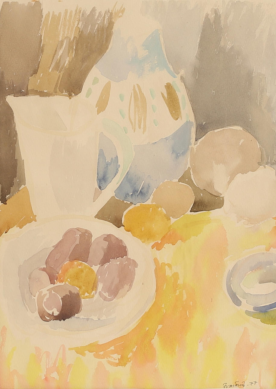 UNIDENTIFIED ARTIST, watercolour, signed.