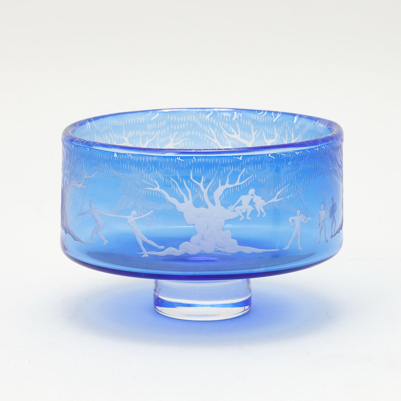 GUNNAR CYRÉN. Footed bowl, Orrefors.