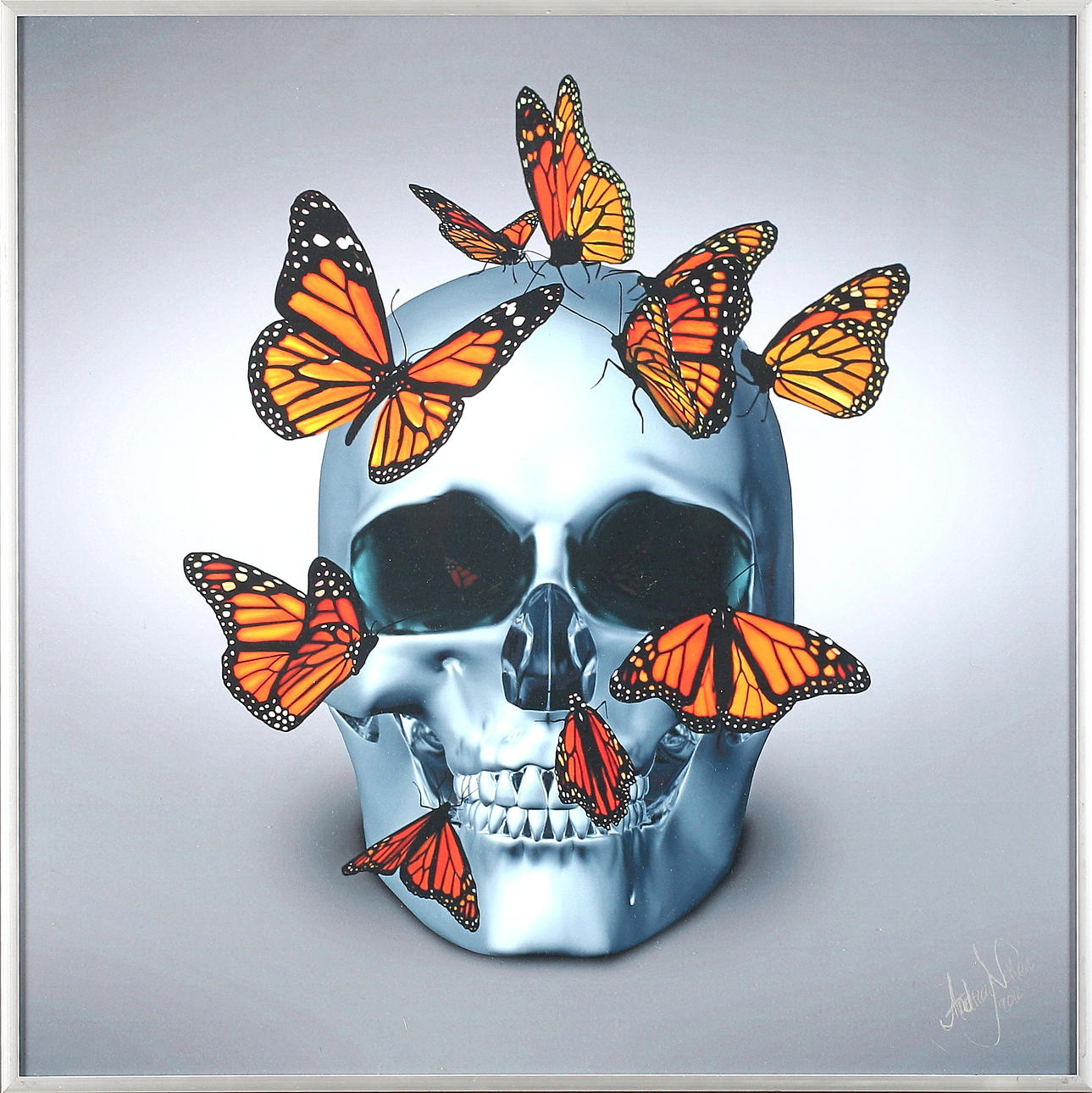 ANDREAS NORLÉN. "Metamorphosis", mixedmedia, signerad och daterad 2016.