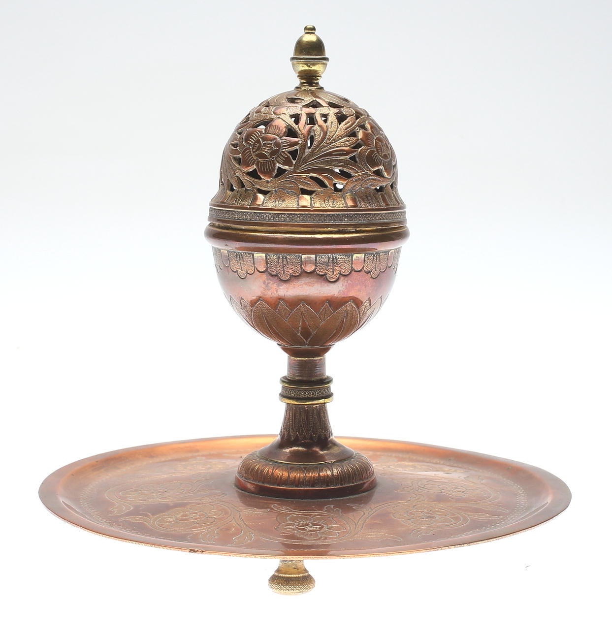 RÖKELSEKAR, koppar och mässing, 1900-talets första hälft.