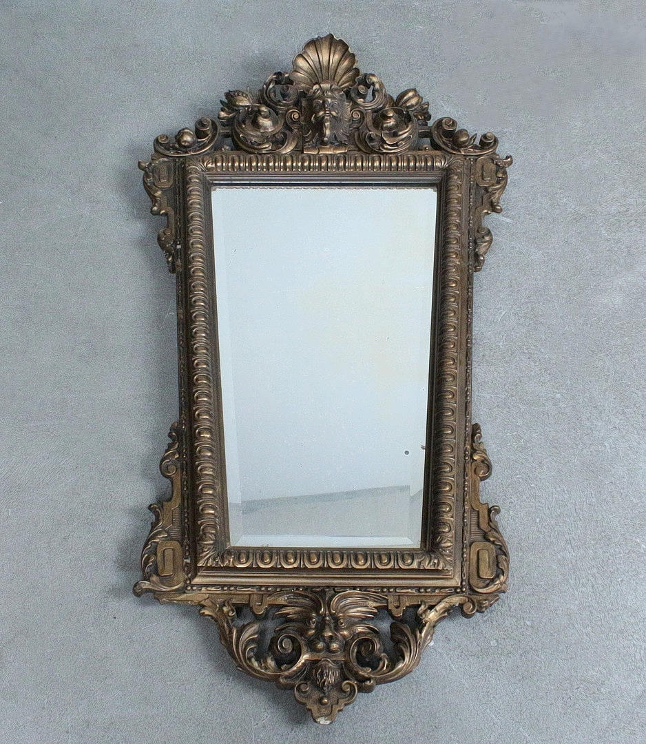 Large rococo style wall mirror.