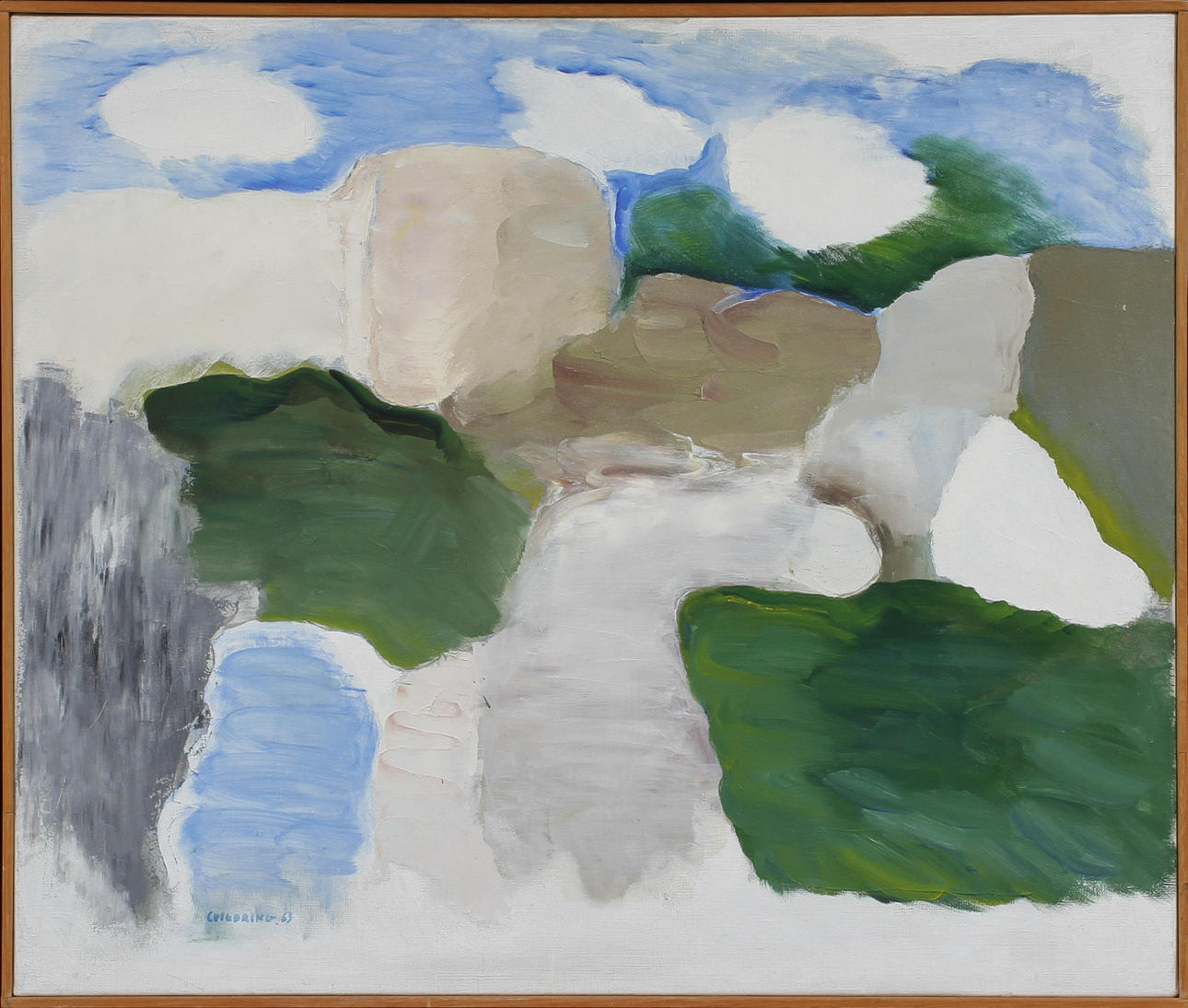 JOHNY COLEBRING. Komposition, olja på duk, signerad och daterad 63.