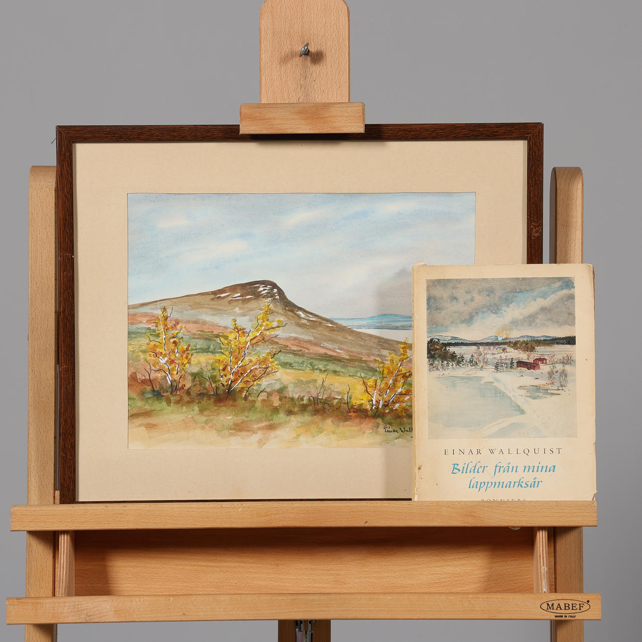 EINAR WALLQUIST. WATERCOLOUR, signed and dated 75.