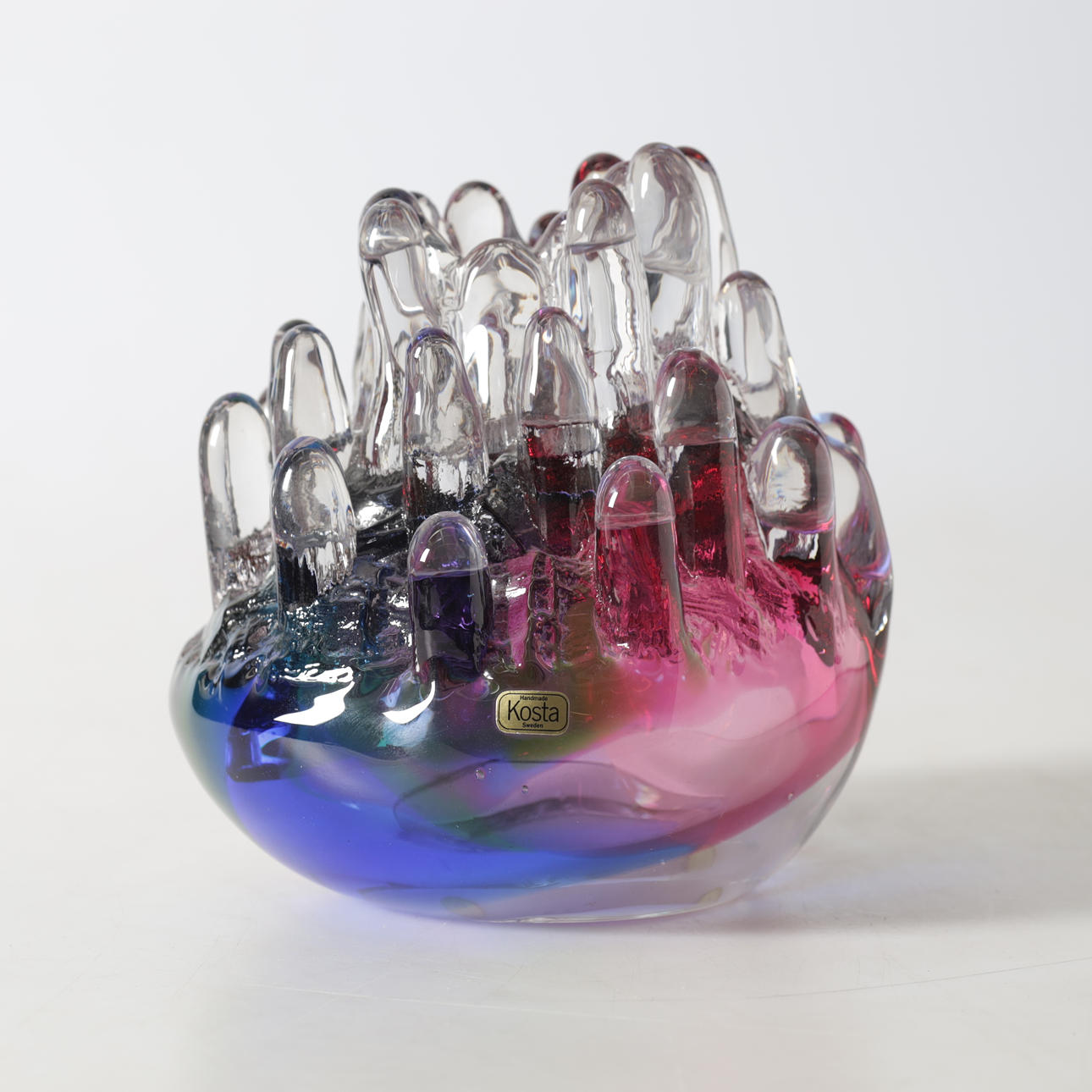 GÖRAN WÄRFF. Light lantern/sculpture, “Polar”, signed, unique, Kosta.