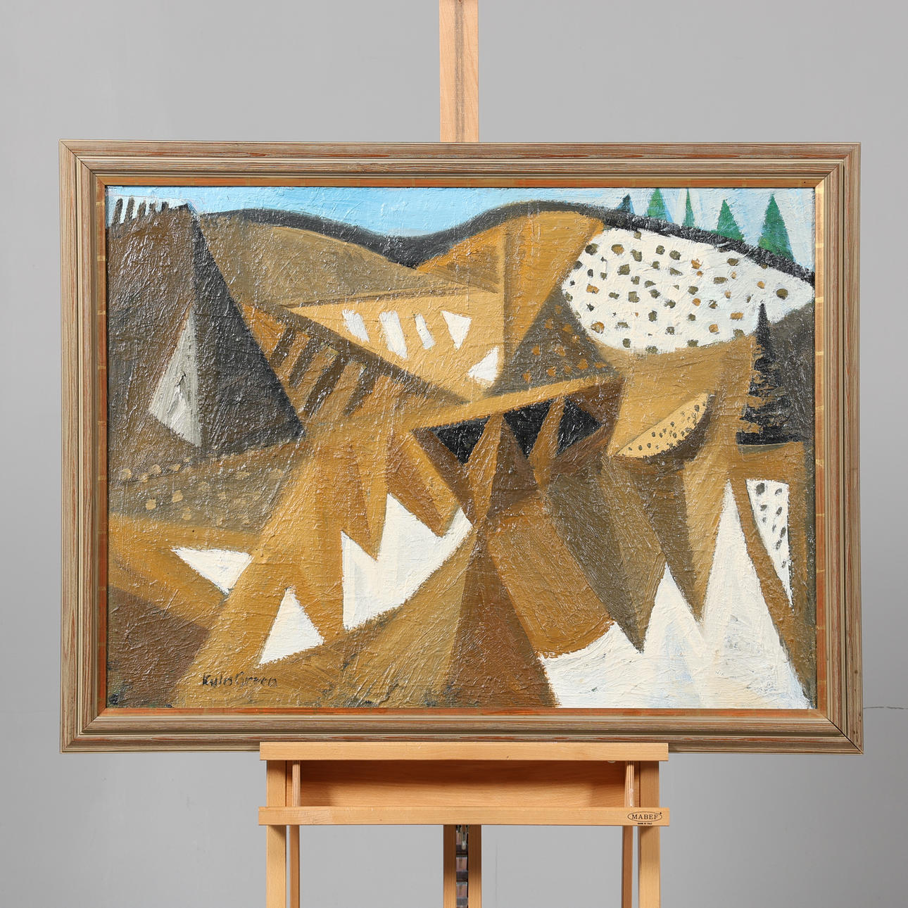 KULO GREEN. OIL ON CANVAS, signed.