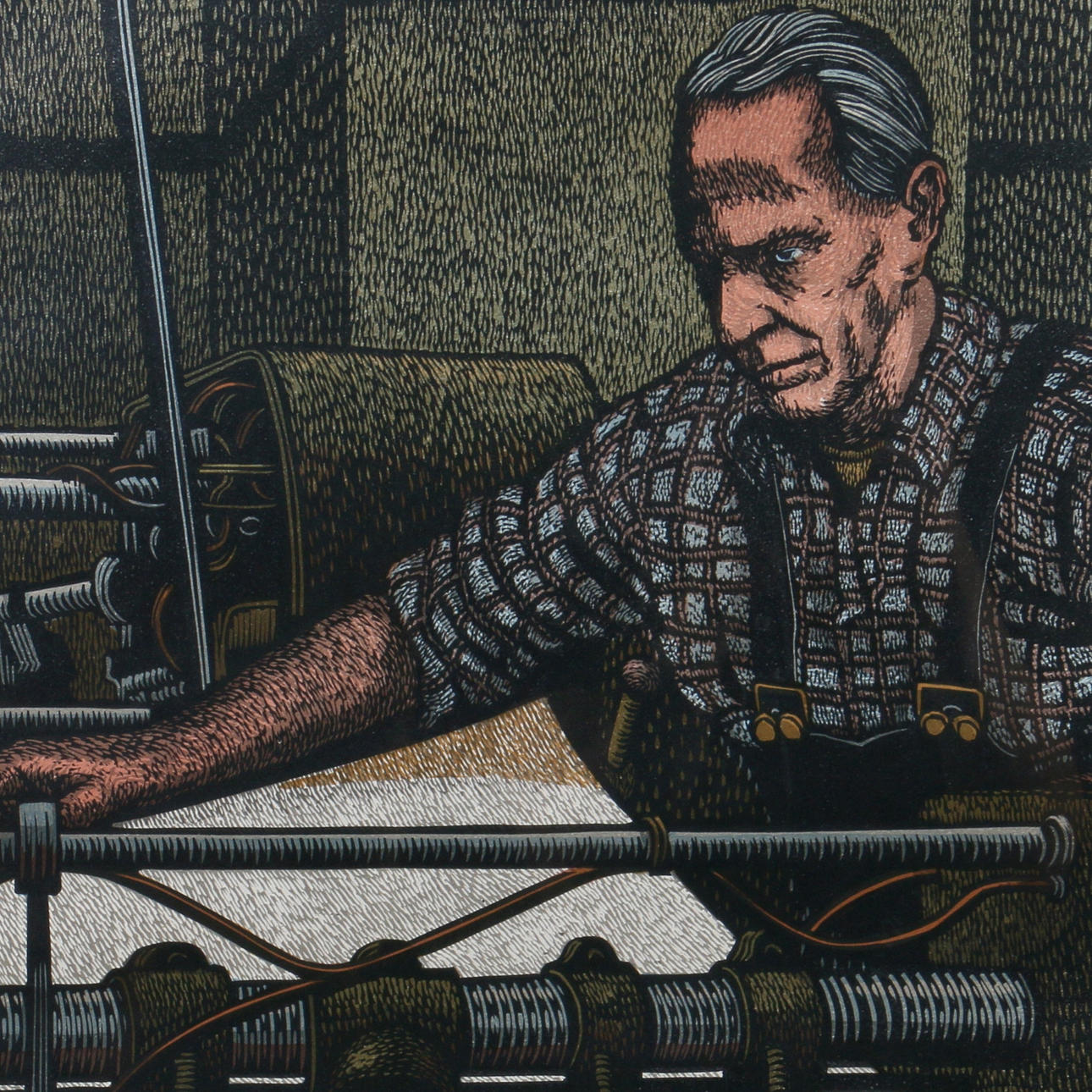 SVEN-OLOV EHRÉN. Färglitografi, signerad, numrerad 167/360 samt daterad 82.