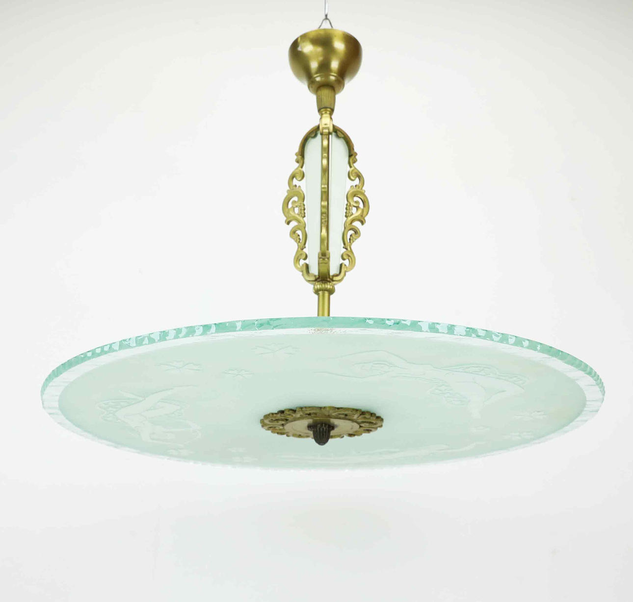 A Swedish Grace ceiling lamp, 1920/30s.