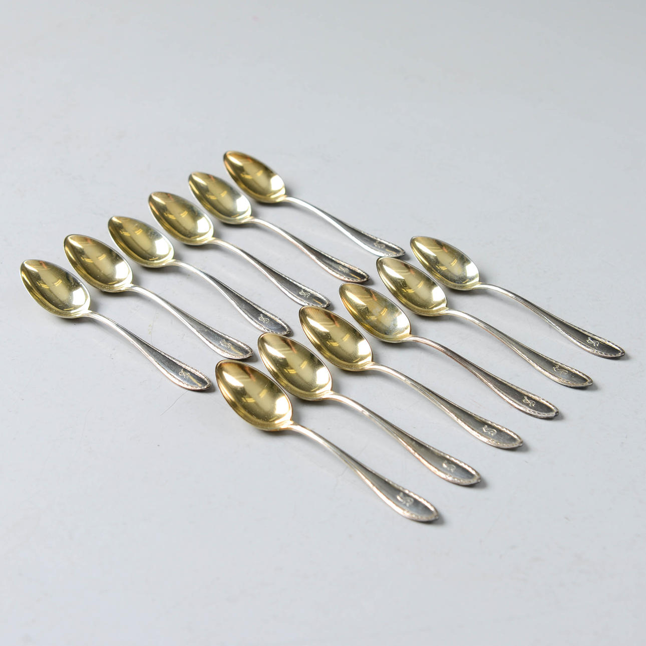MOCK SHEEKS, 12 pcs, silver, C.G. Hallberg, 1936.
