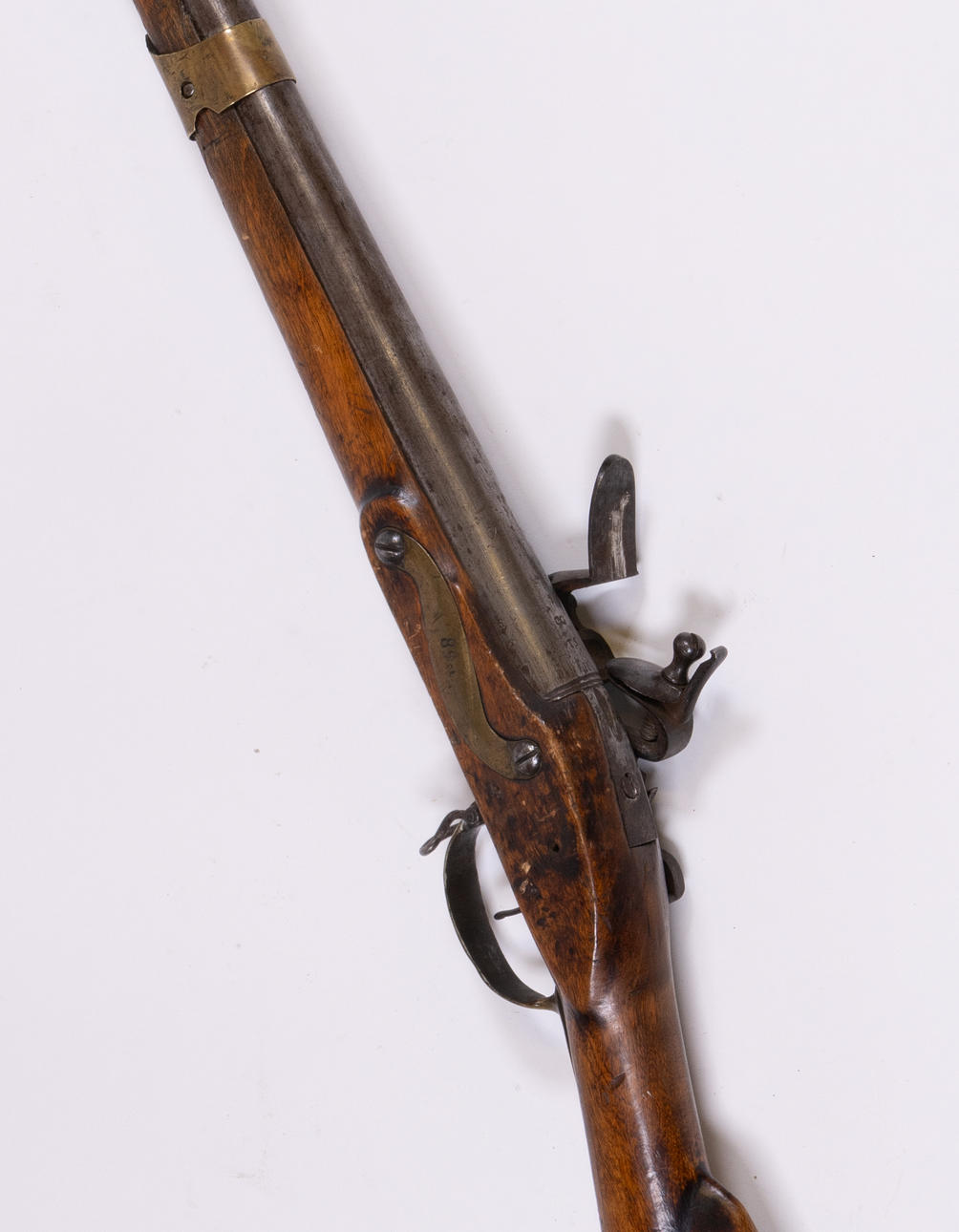 FLINTLOCK RIFLE, Swedish, dragoon rifle m/1778 truncated. Weapons ...