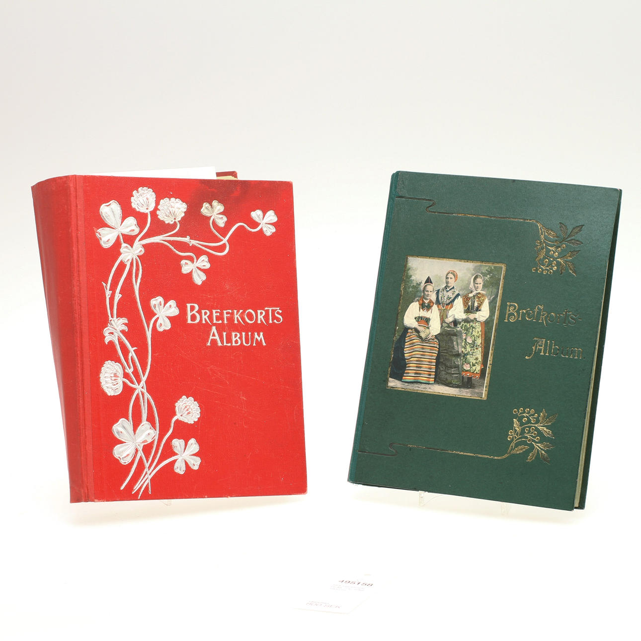 BREFKORTSALBUM, 2 st, tidigt 1900-tal.