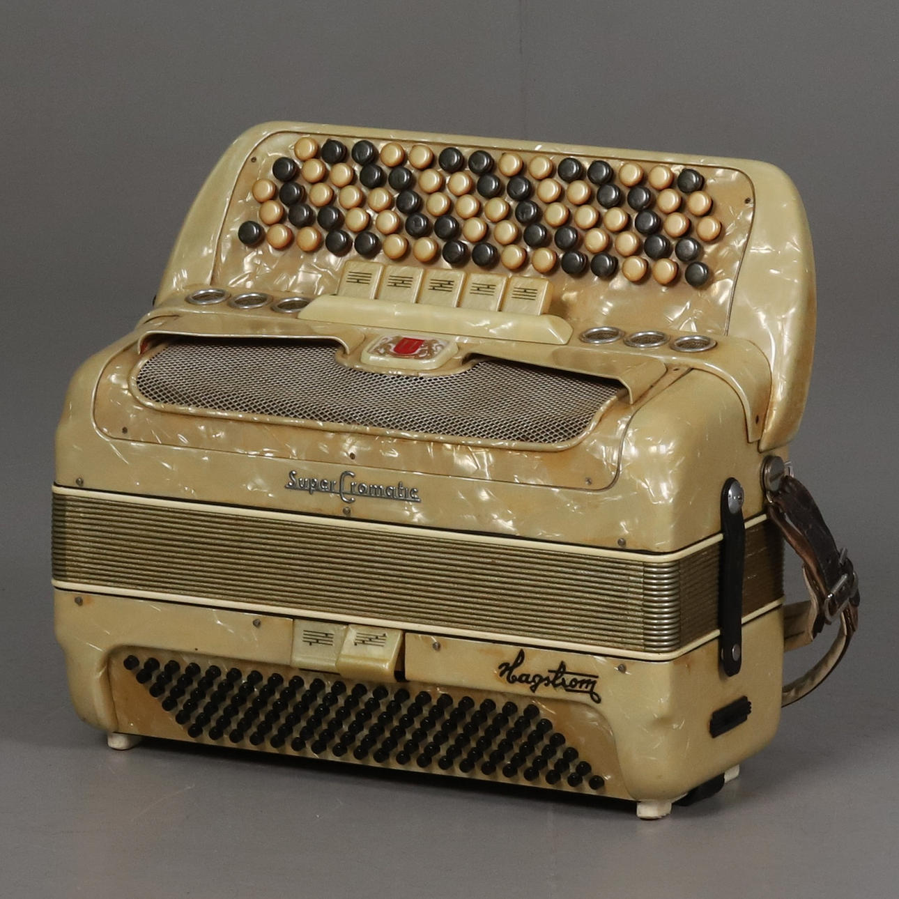 BUTTON ACCORDION, Super Cromatic, Hagstrom.