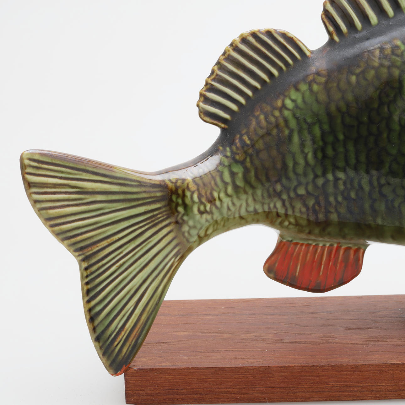 Figurine Poisson En Céramique Gustavsberg Par Sven Wejsfelt - Art Suédois Vintage