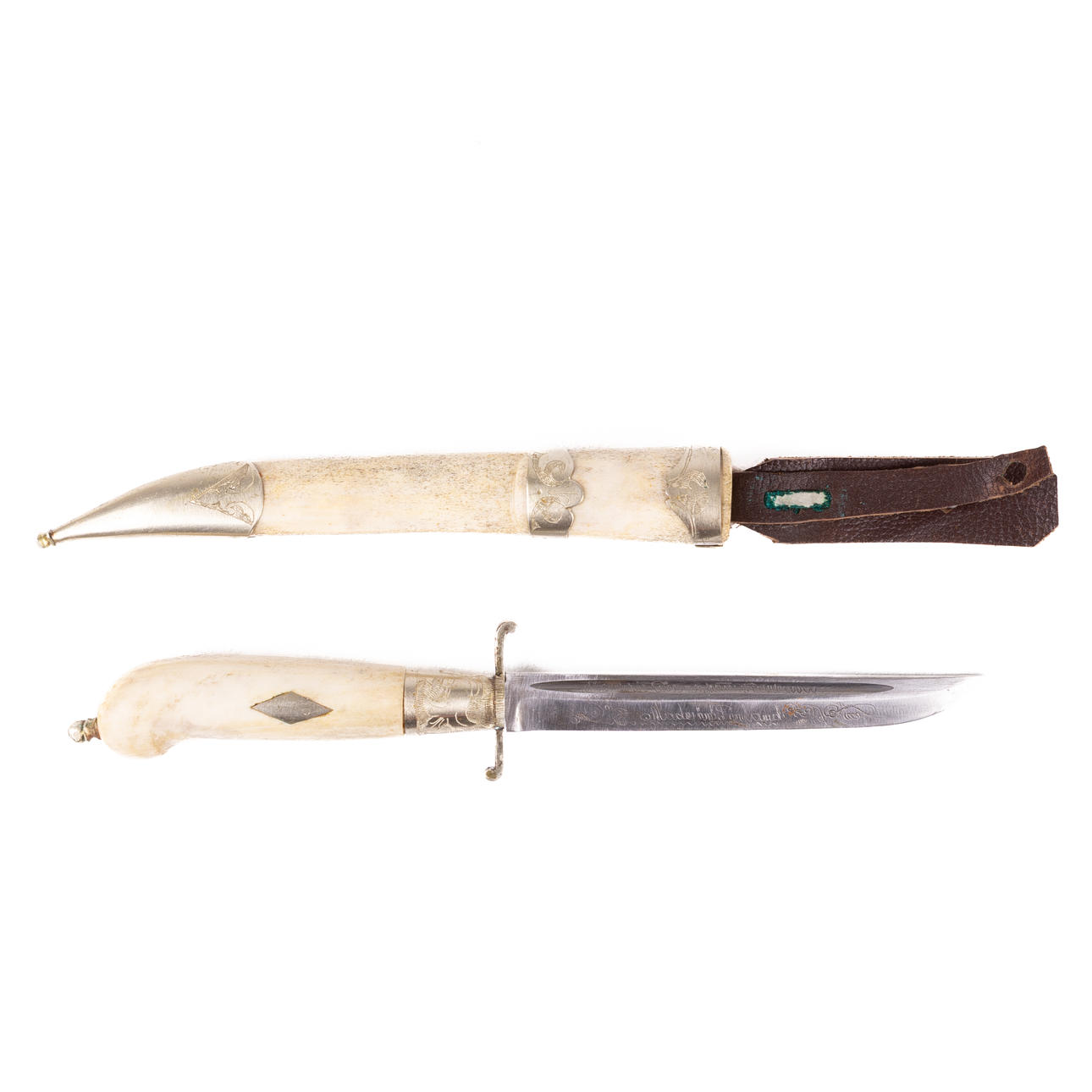 A Tjuring knife, Johan Fredrik Hedenberg, Sweden, ca 1900.