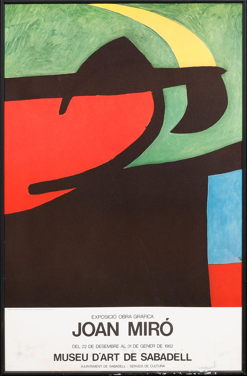 UTSTÄLLNINGSAFFISCH, Joan Miro, 1982.