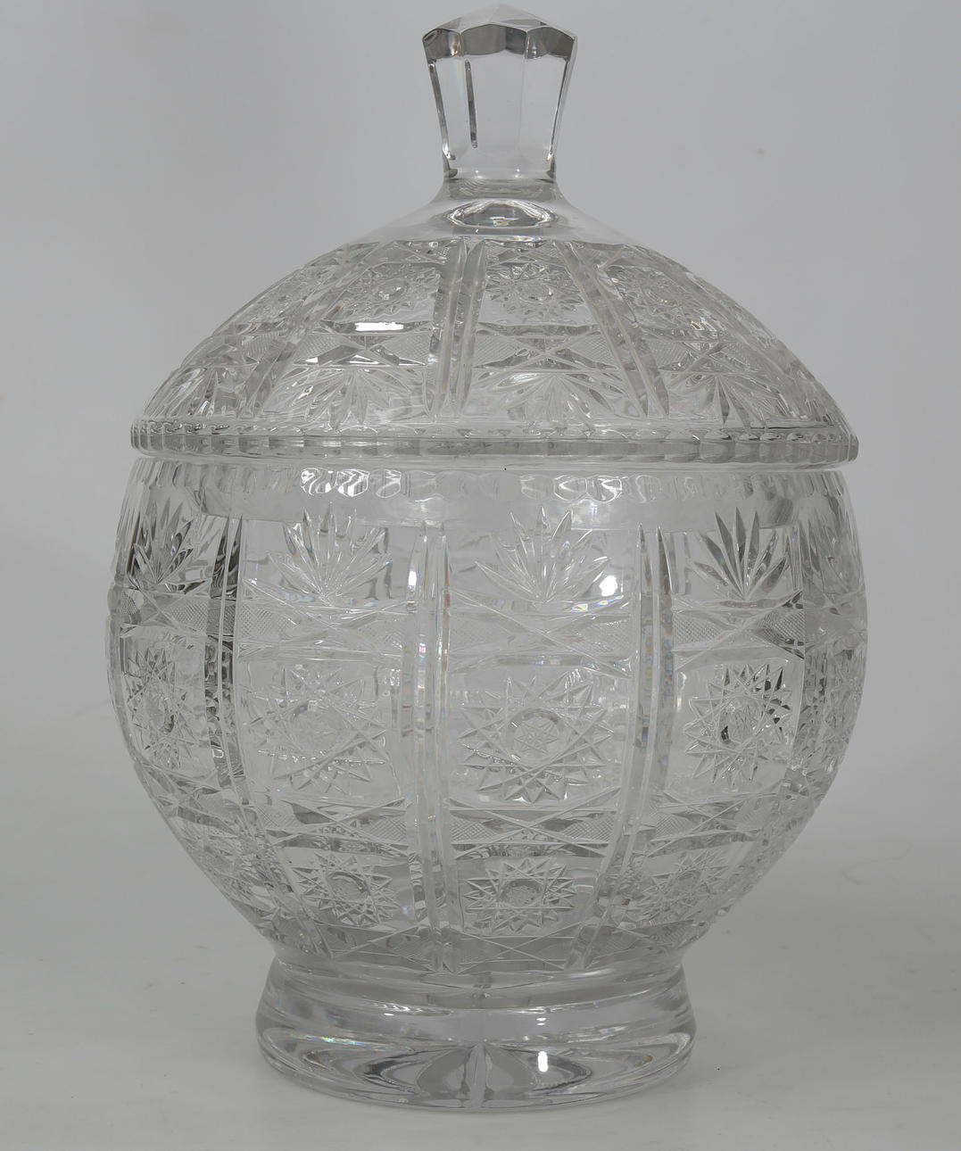 SKÅL MED LOCK, glas, Polen, 1900-talets andra hälft.