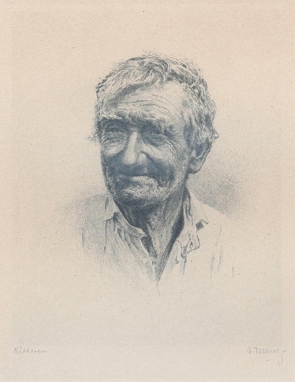 AXEL TALLBERG. Three etchings, signed.