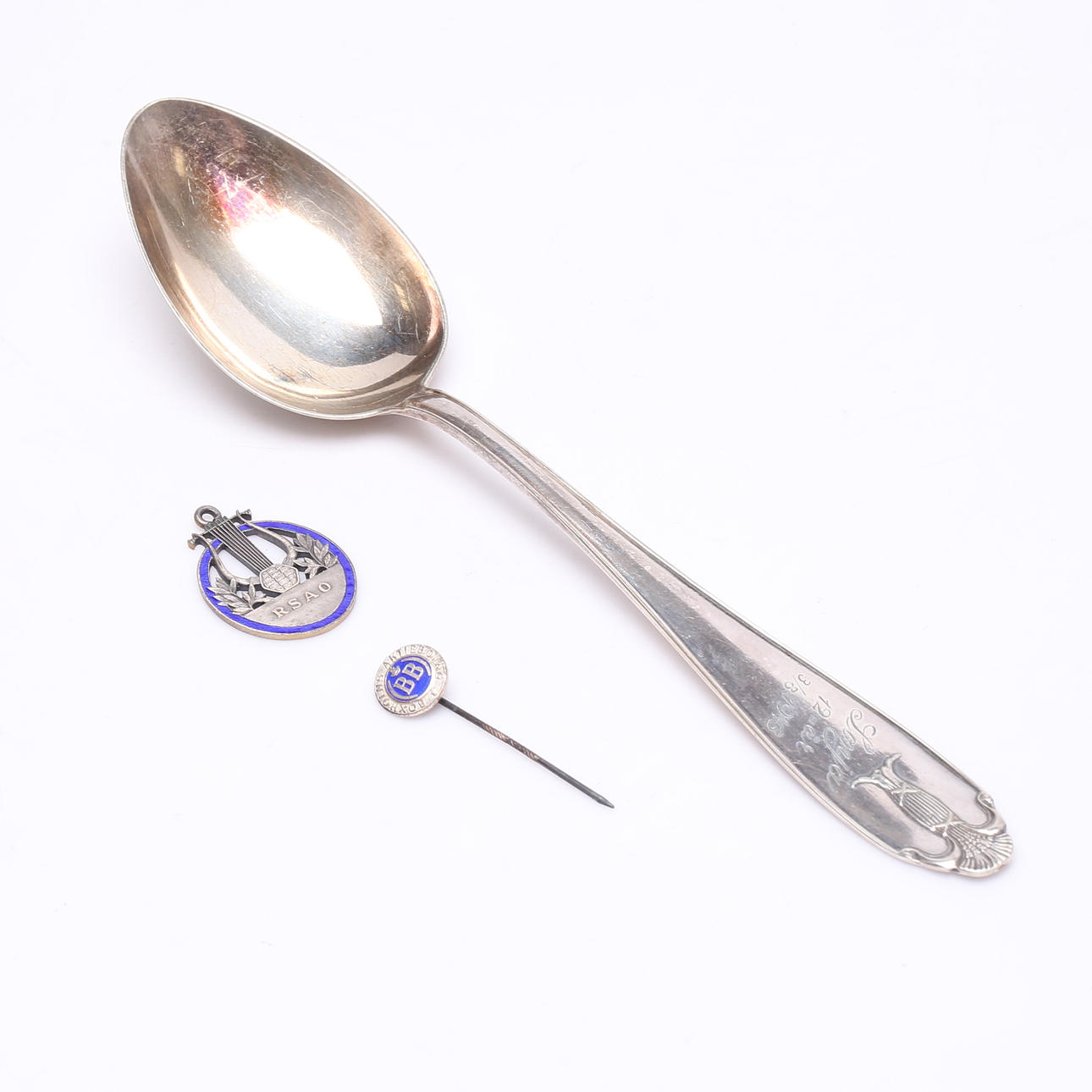 SILVERFÖREMÅL, 3 delar, vikt ca 77 gram.