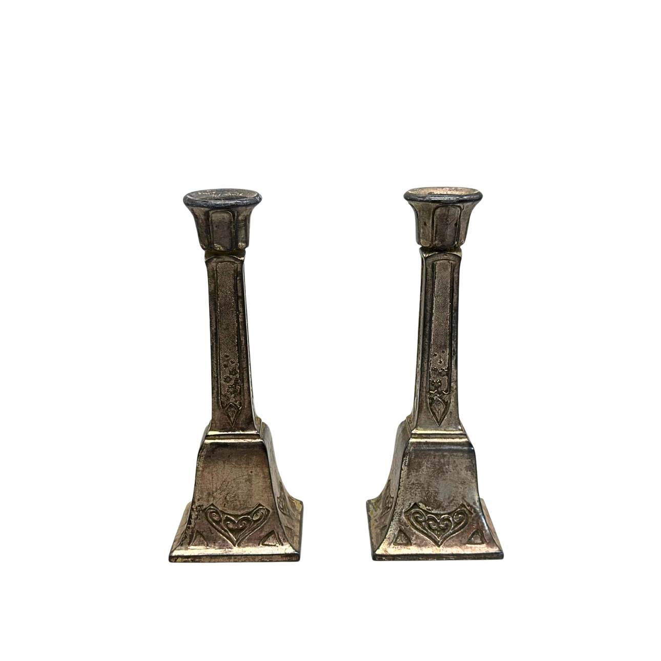 BRASS CANDLE HOLDER.