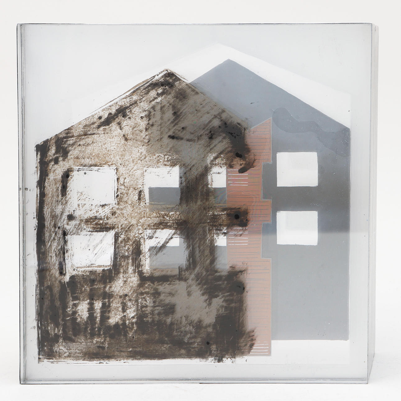 LENA BJÖRN. Sculpture, plexiglass, signed.