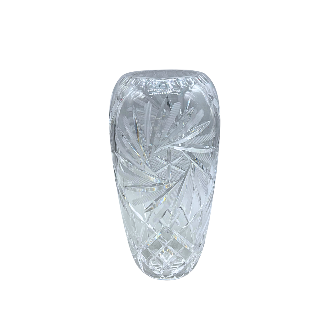LEAD CRYSTAL VASE.
