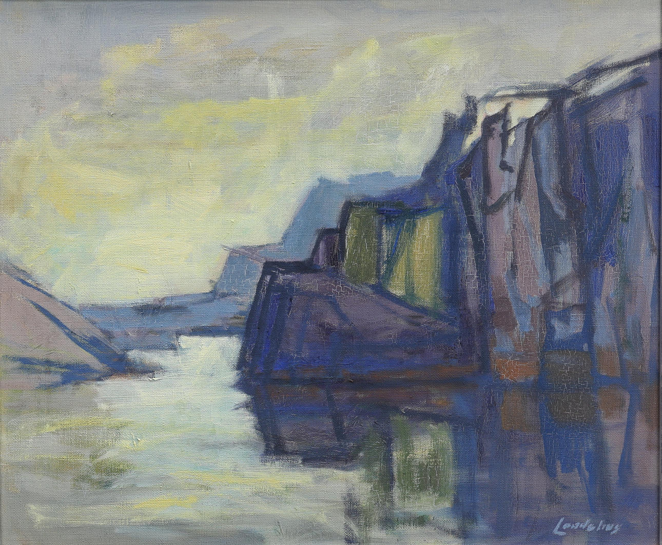 BERTIL LANDELIUS. Olja på duk, signerad.