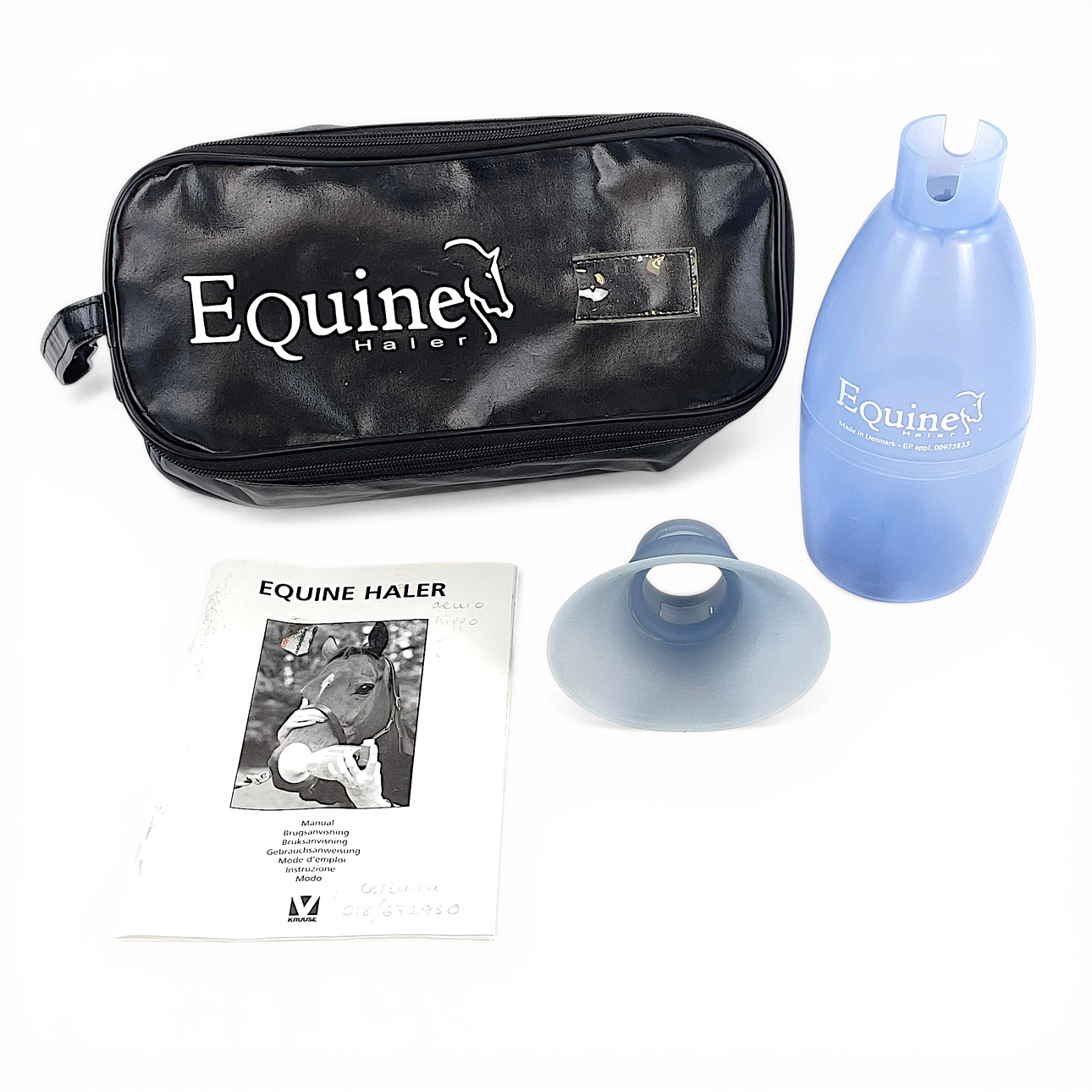 INHALER, for horses. "Equine Haler", in storage case.