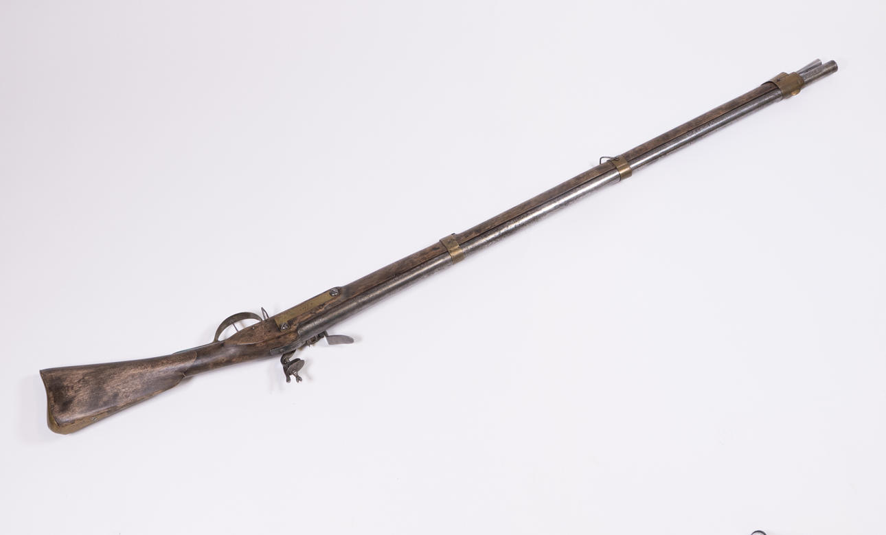 Flintlock musket, British civilian Brown Bess, repair model/modified in ...
