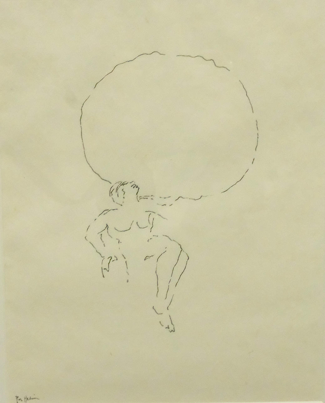 PER HELIN. FELT-TIP PEN, FIGURINE.