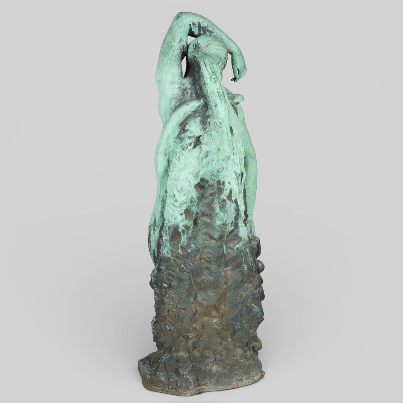 SVEND RATHSACK (1885-1941). “Eve with the serpent”, large sculpture of ...