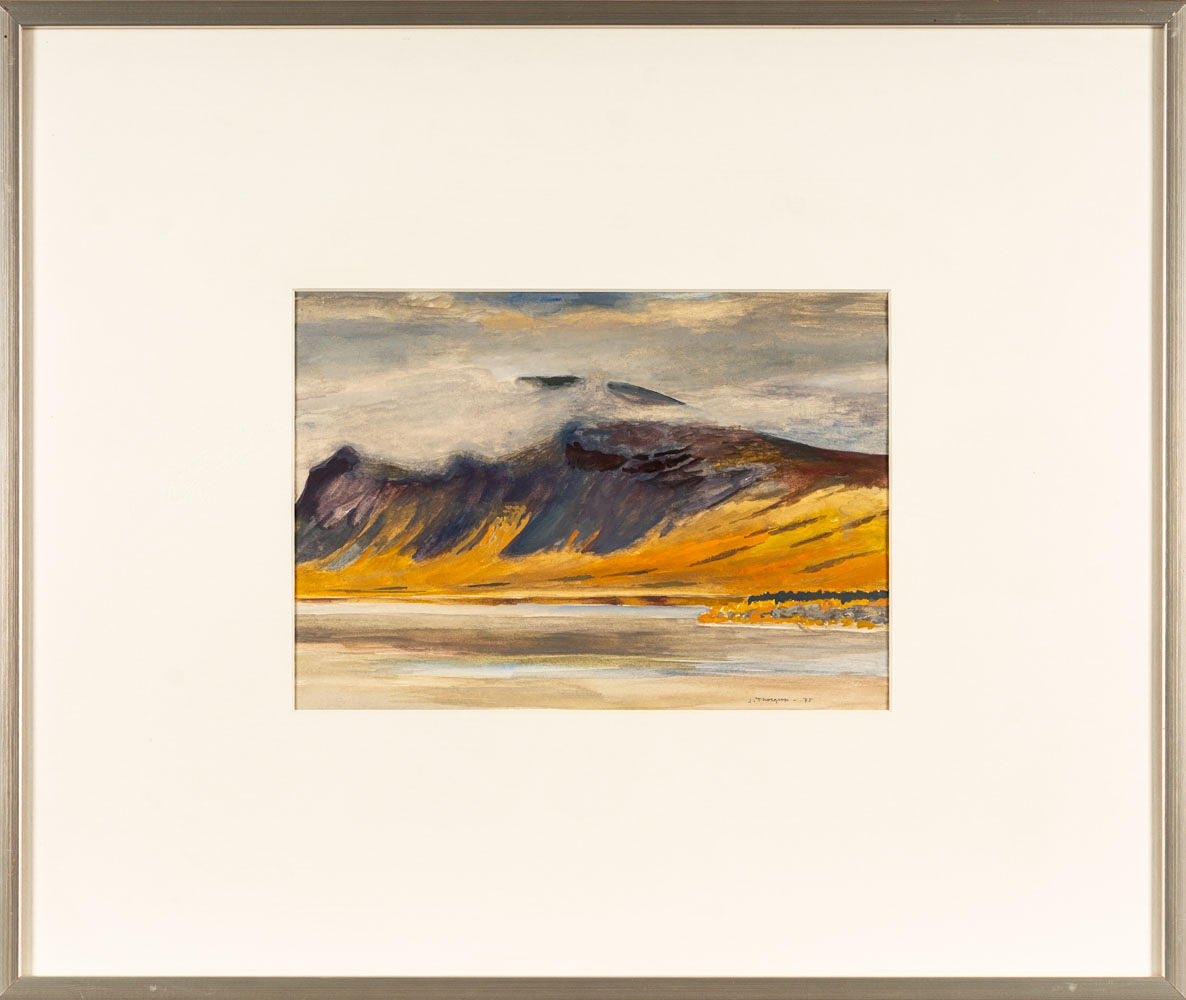 JOHN THORGREN. Akvarell på papper, Landskapsmotiv.