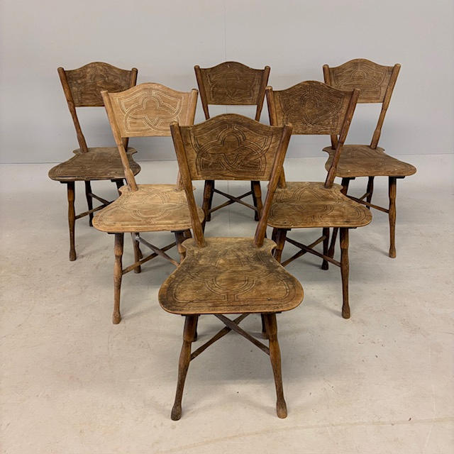 ANTIQUE THONET CAFE CHAIRS.